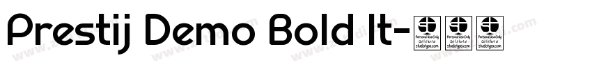 Prestij Demo Bold It字体转换